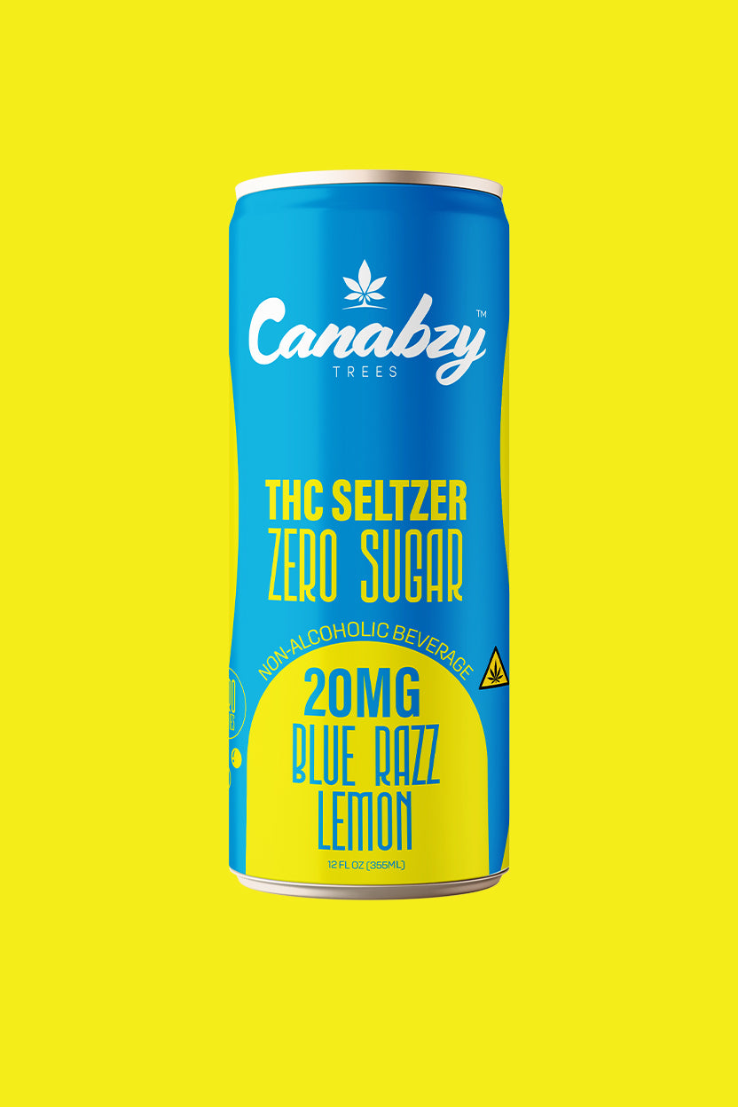 Blue Razz Lemon 20mg THC Seltzer