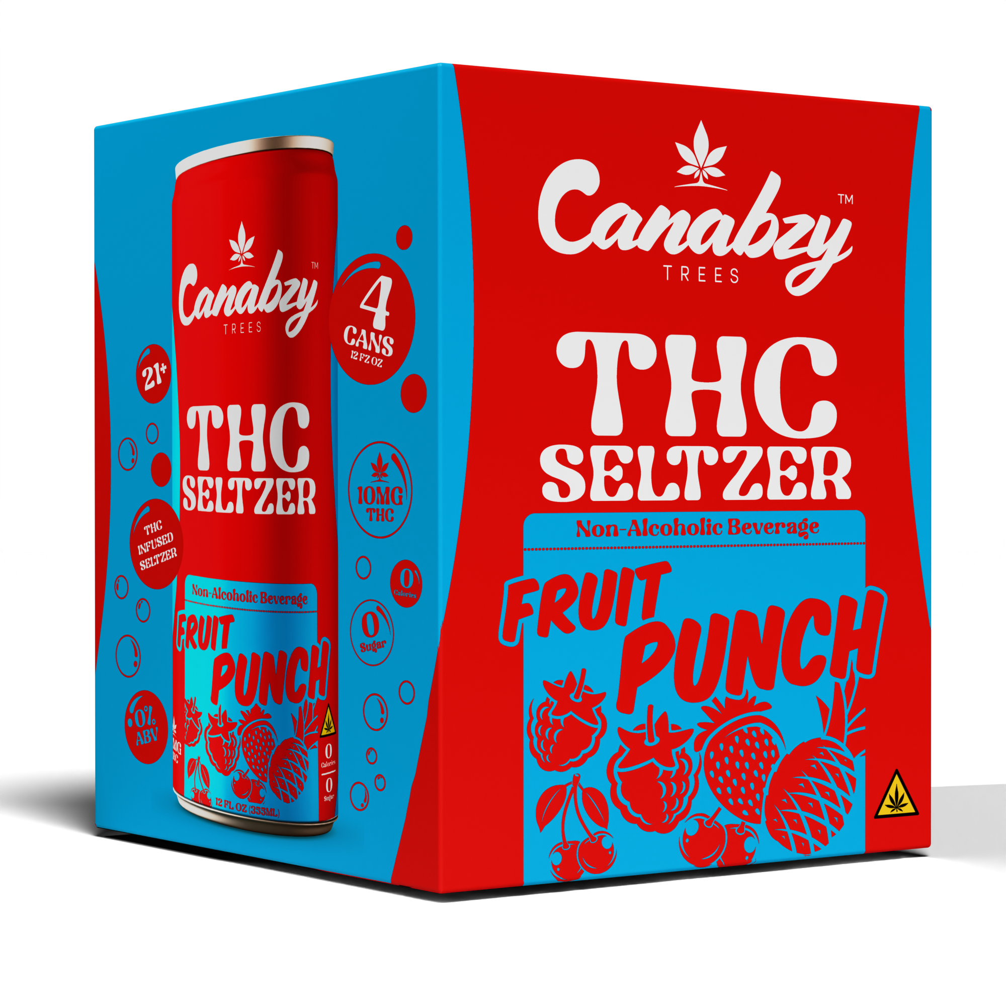 Fruit Punch 10mg THC Seltzer