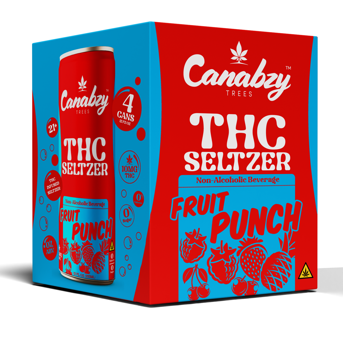 ★ Canaページ★ Fruit Punch 10mg THC Seltzer – Drink Canabzy