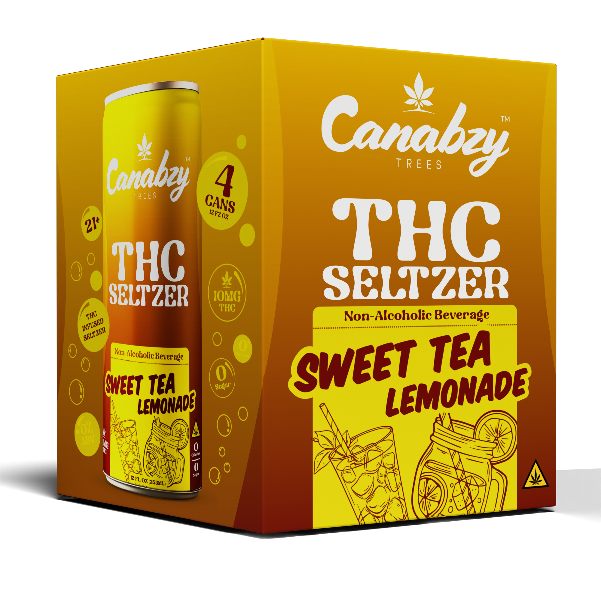 Half Sweet Tea / Half Lemonade 10mg THC Seltzer