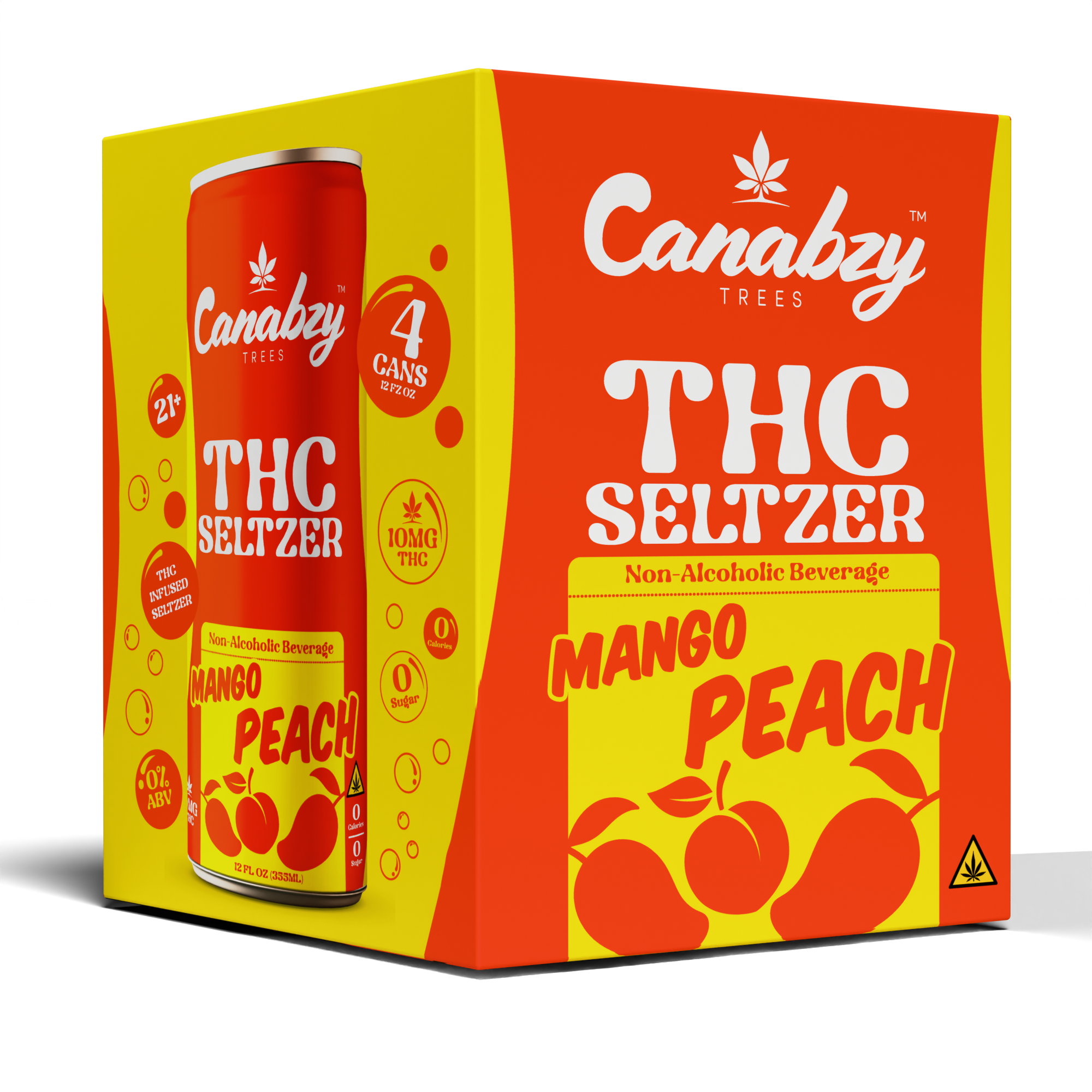 Mango Peach 10mg THC Seltzer