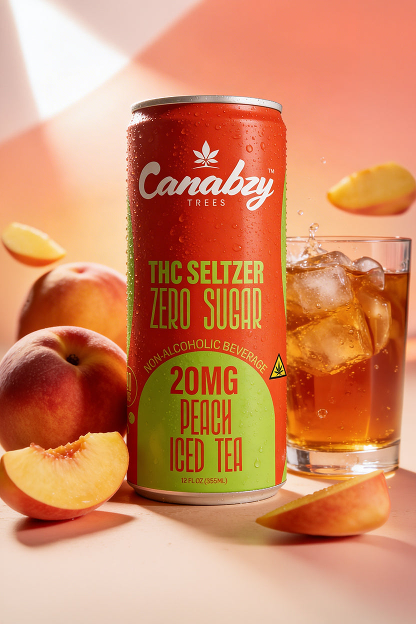 Peach Iced Tea 20mg THC Seltzer