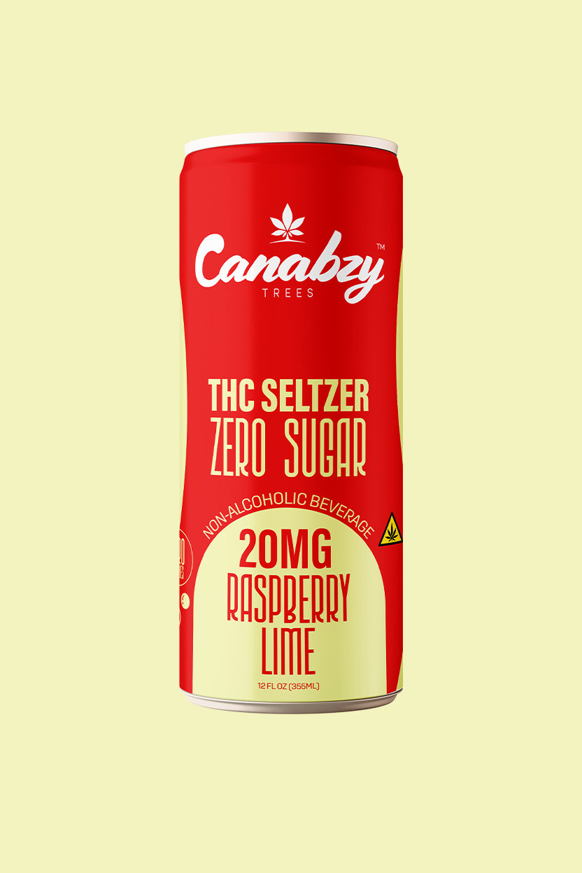 Raspberry Lime 20mg THC Seltzer