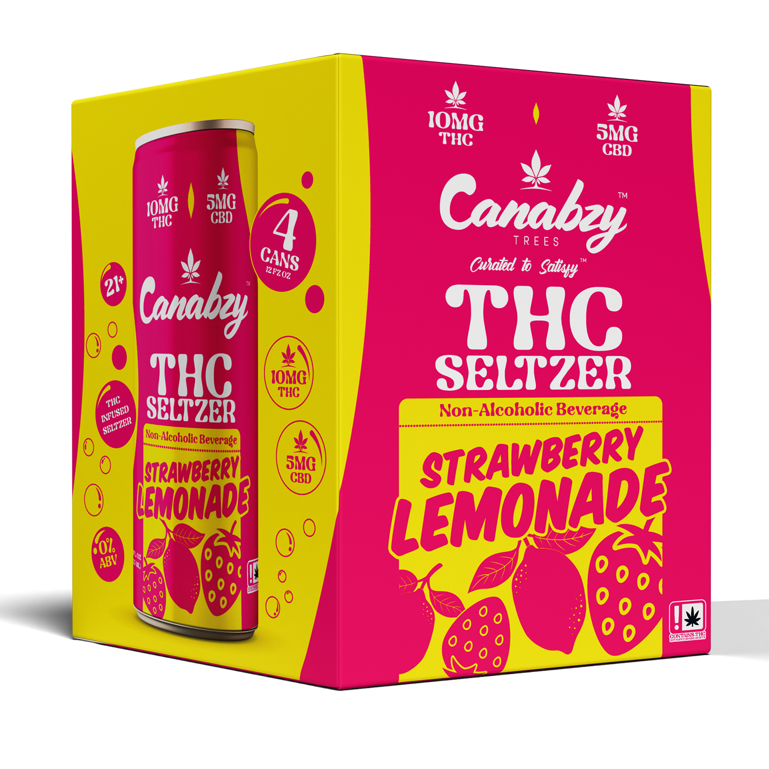 Strawberry Lemonade 10mg THC Seltzer