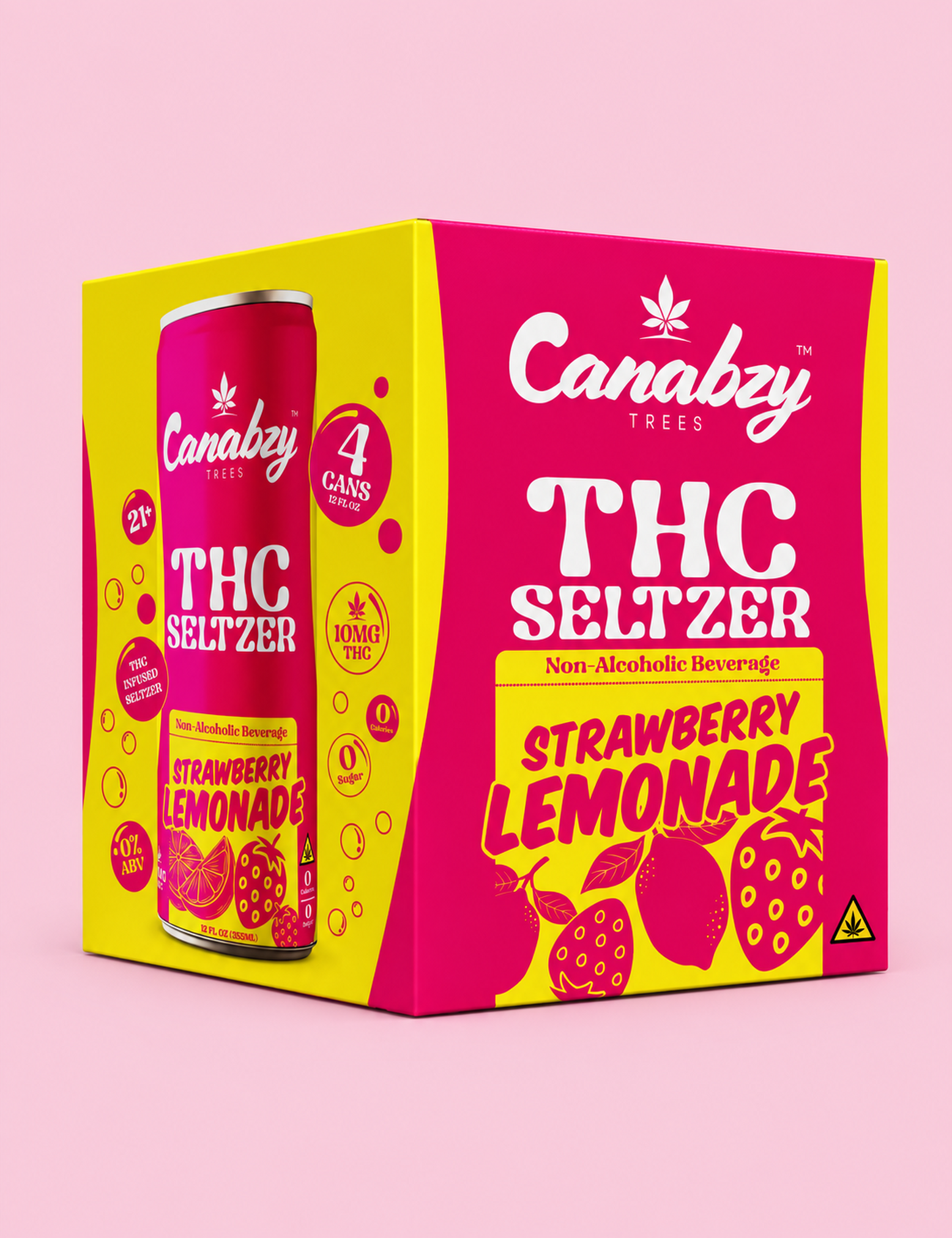 Strawberry Lemonade 10mg THC Seltzer