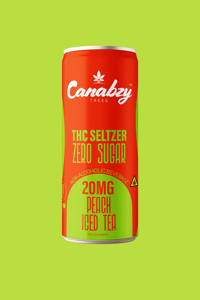 Peach Iced Tea 20mg THC Seltzer