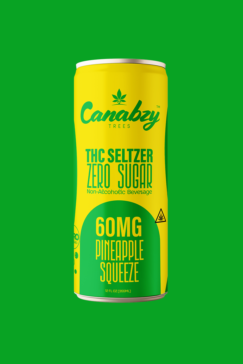 PIneapple Squeeze 60mg THC Seltzer